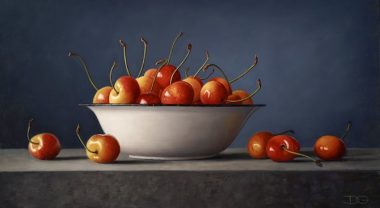 Cherries red yellow blue